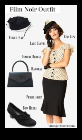 Nostalgia Noir: תלבושות וינטג' למגע של מסתורין וינטג'