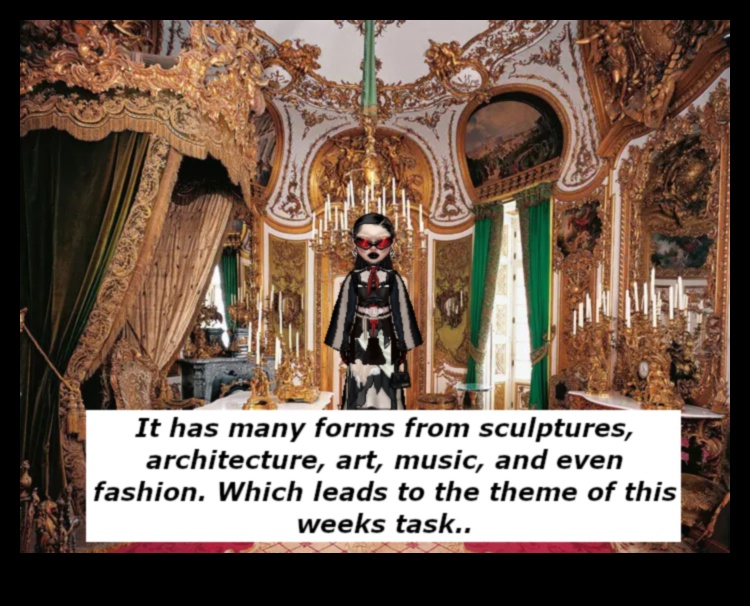 רוקוקו תיאטרלי: דרמה ופזרנות בסגנונות אמנותיים